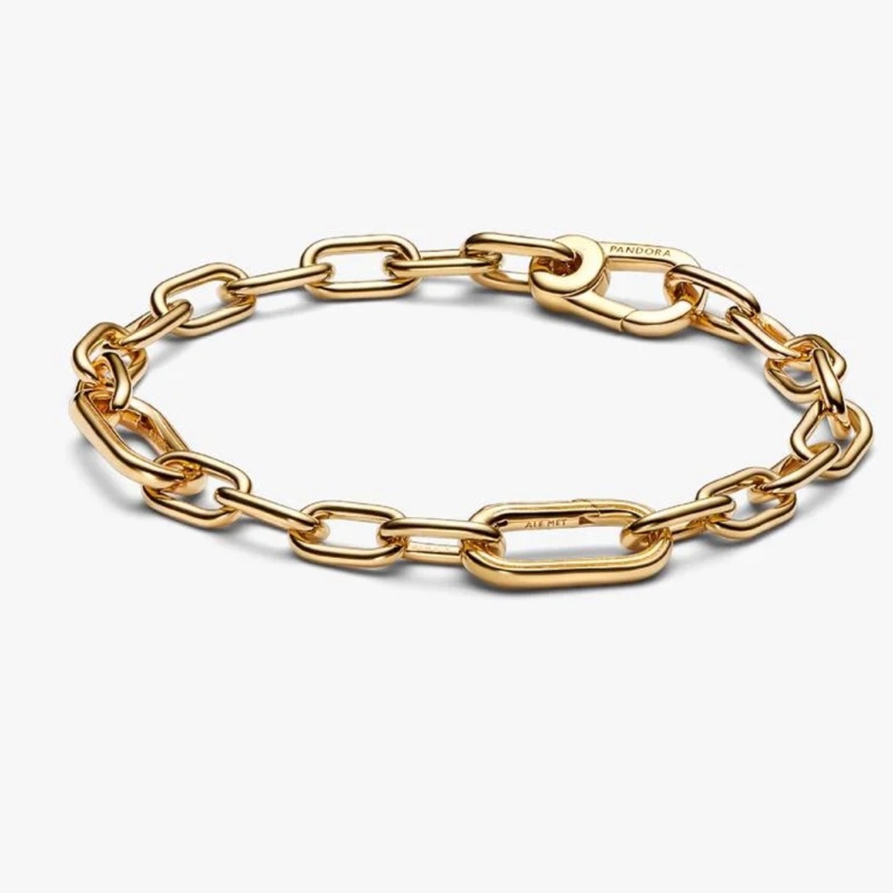Pandora Small-Link Chain Bracelet with charms - Picture 7 of 12